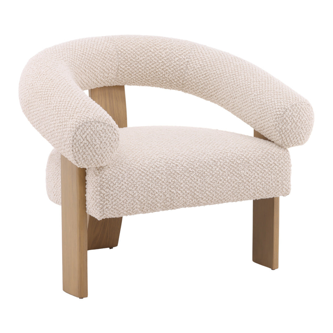 Elegant Whisper Cream Accent Chair