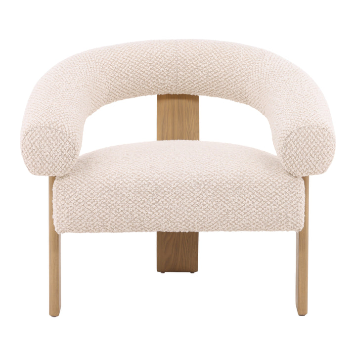 Elegant Whisper Cream Accent Chair