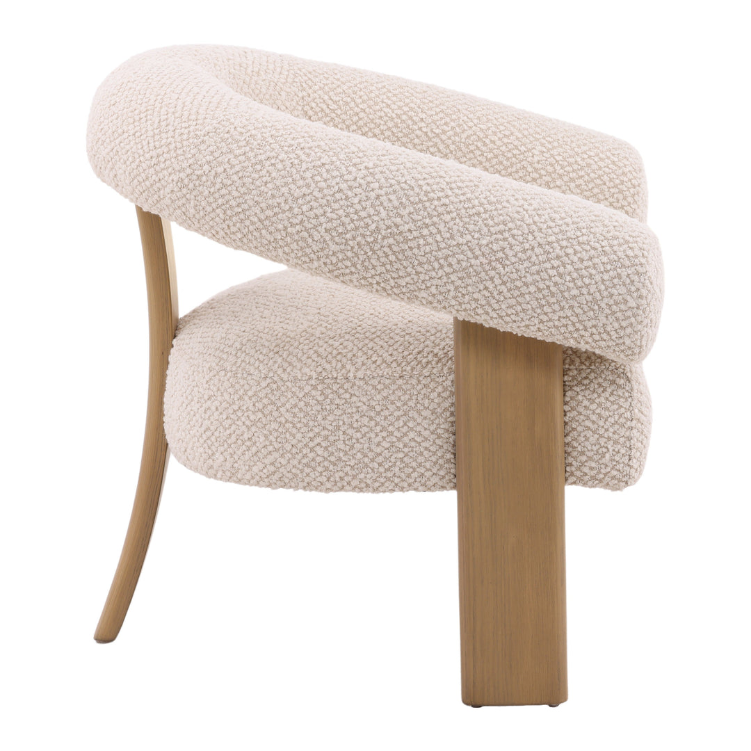 Elegant Whisper Cream Accent Chair