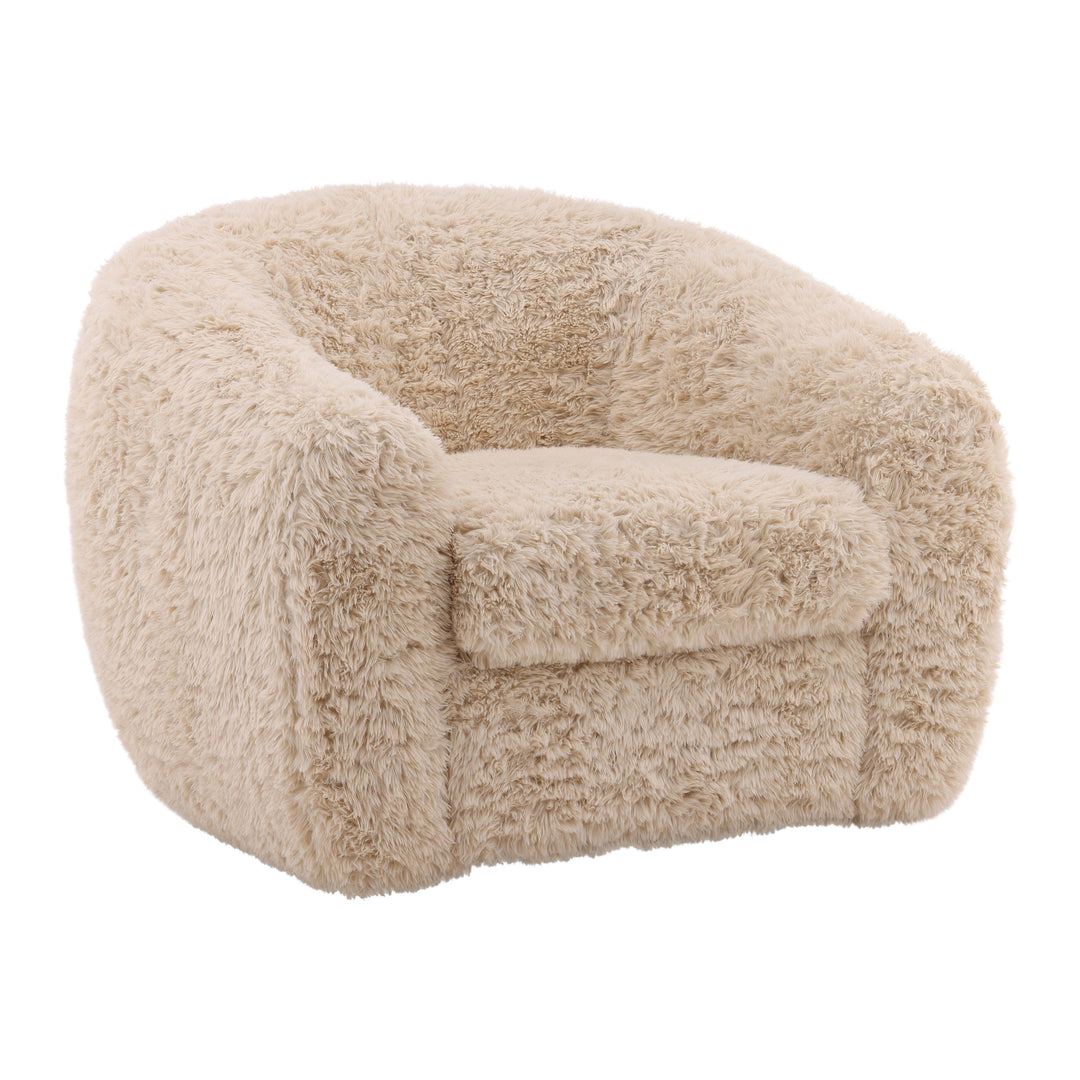 Whimsy Woven Dreamer Accent Chair in Cream