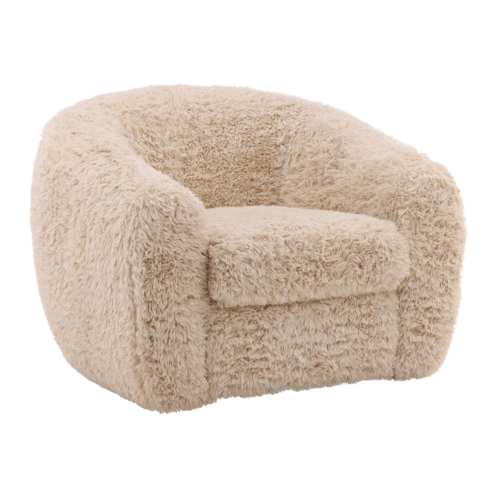 Whimsy Woven Dreamer Accent Chair in Cream