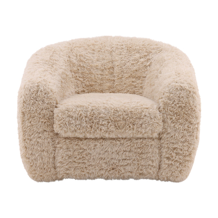 Whimsy Woven Dreamer Accent Chair in Cream