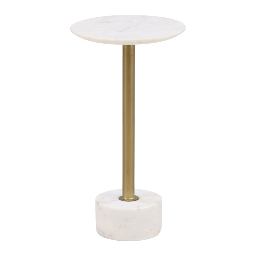 Modern Echelon Square White End Table