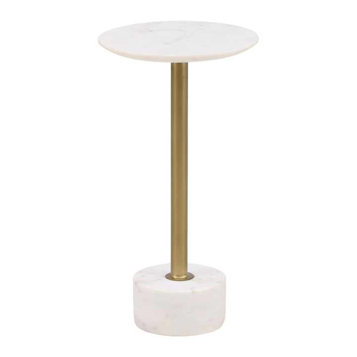 Modern Echelon Square White End Table