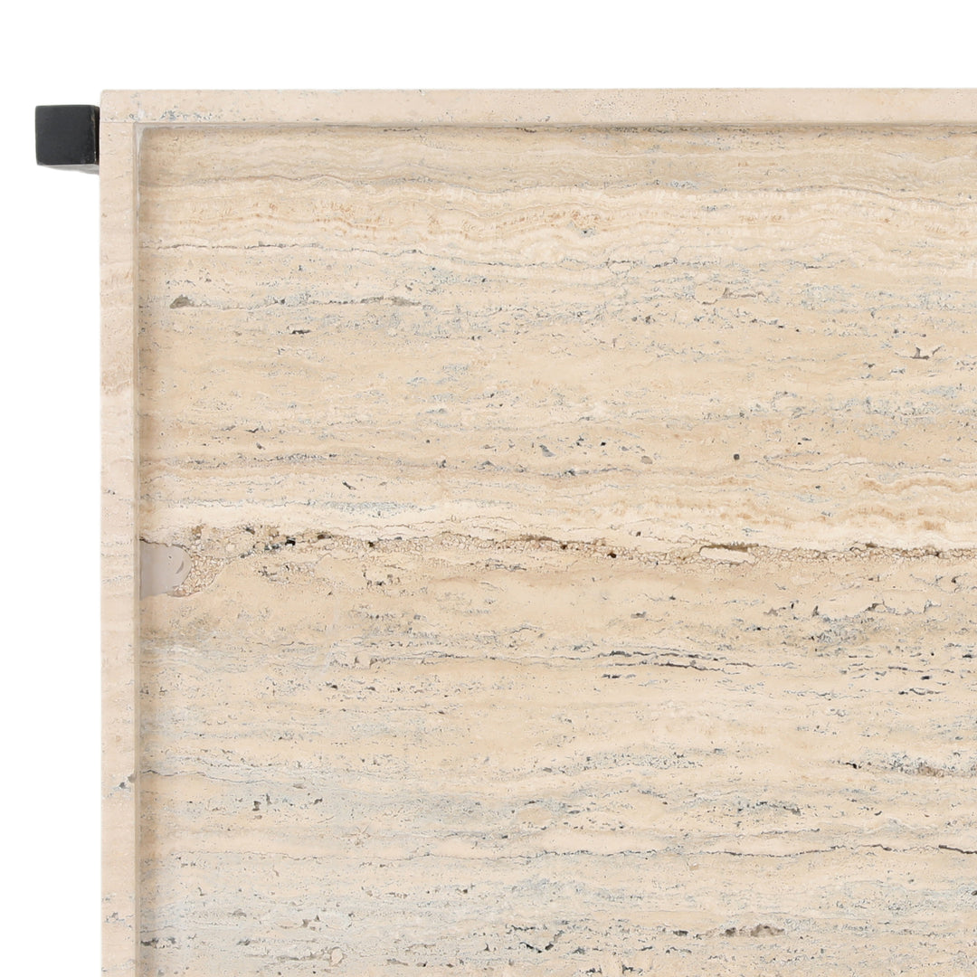 Travertine Stone Chic Bistro Table