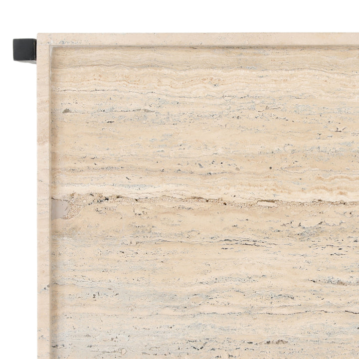 Travertine Stone Chic Bistro Table