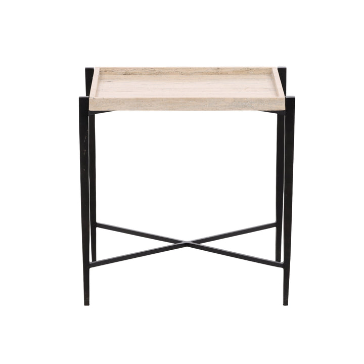 Travertine Stone Chic Bistro Table