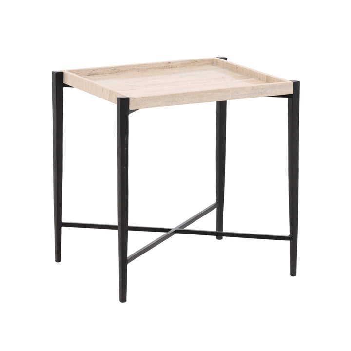 Travertine Stone Chic Bistro Table