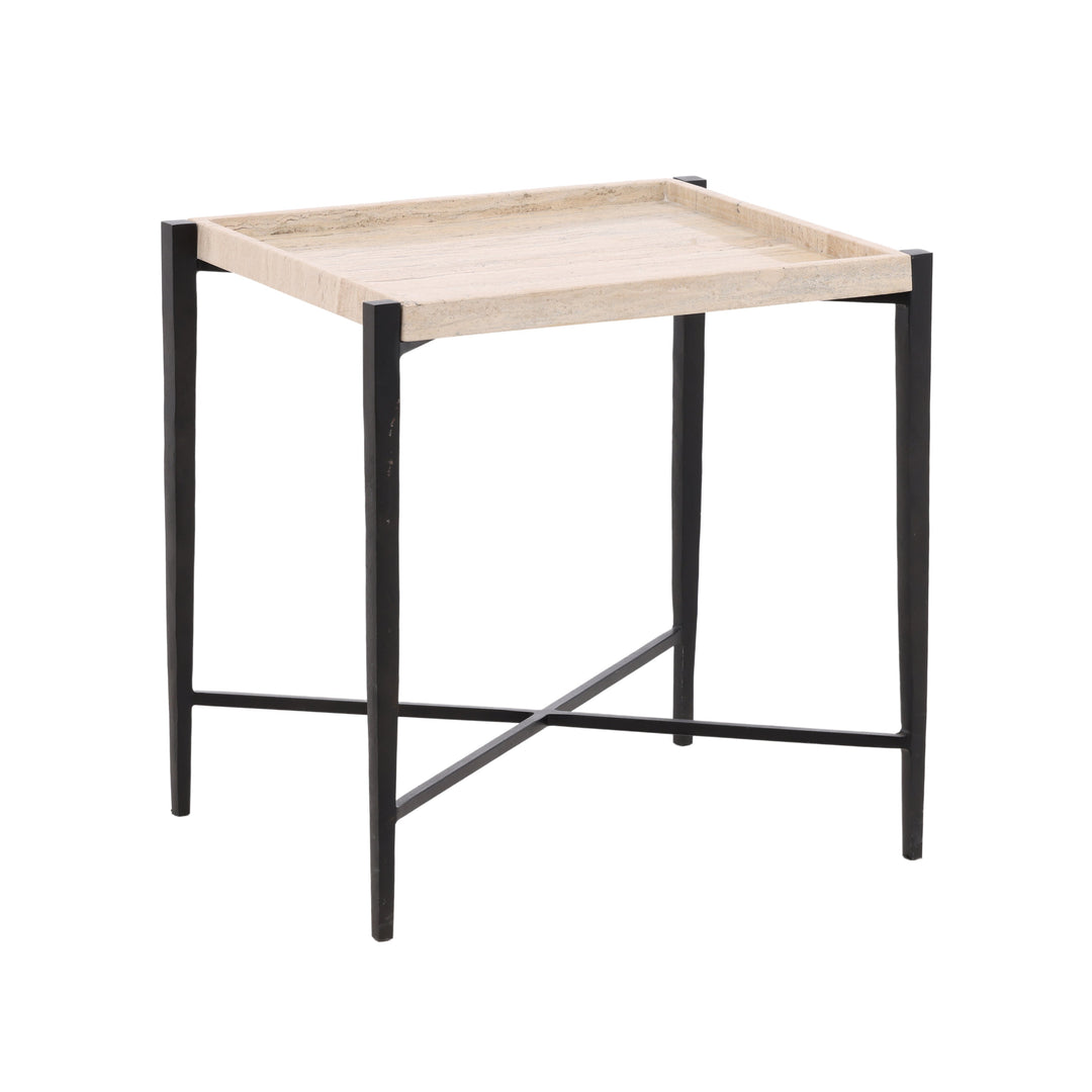 Travertine Stone Chic Bistro Table