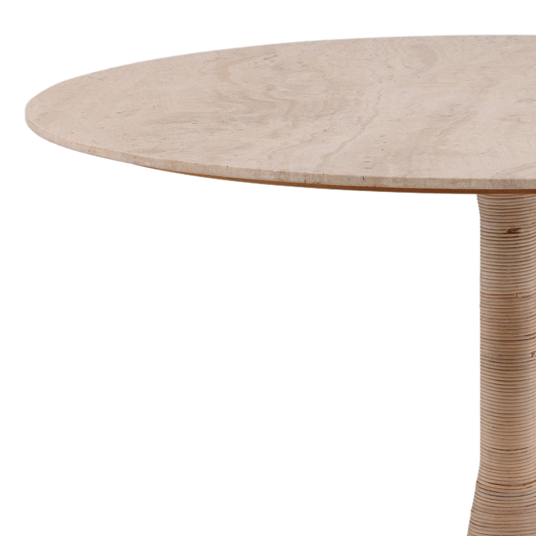 Nature's Embrace Solid Stone Dining Table