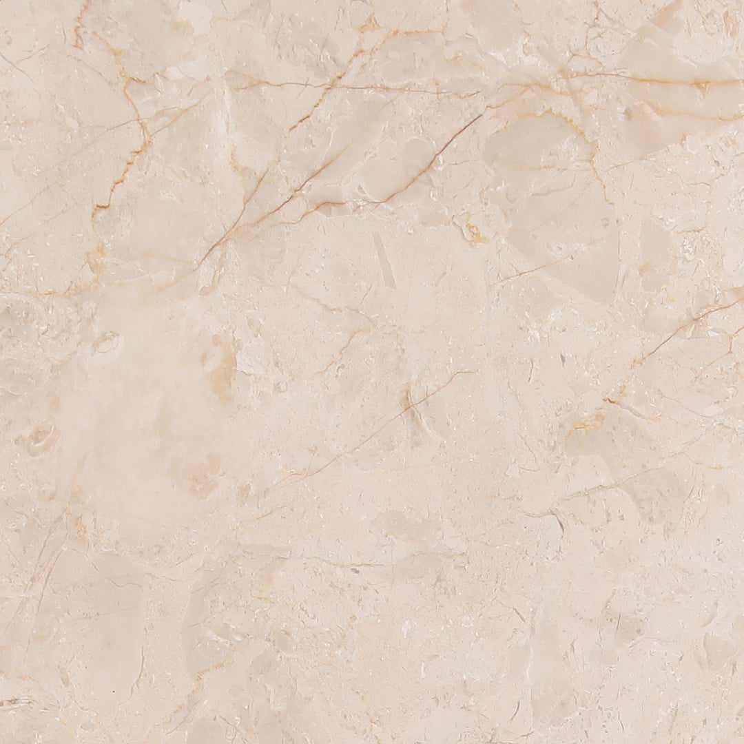 Elegant Beige Stone-Inspired Accent Table