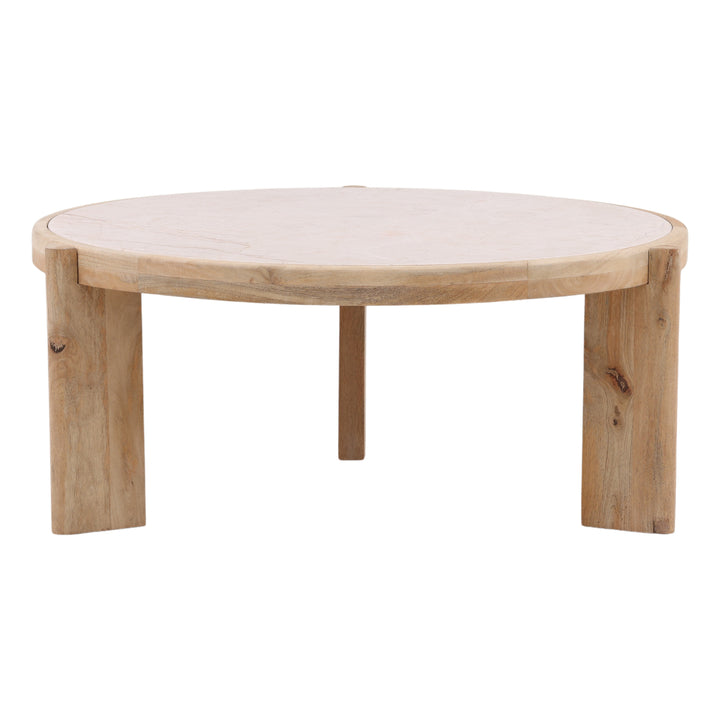 Chic Marble-Topped Beige Cafe Table
