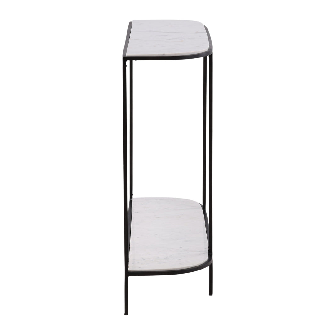 Elegant Marble-top Accent Table