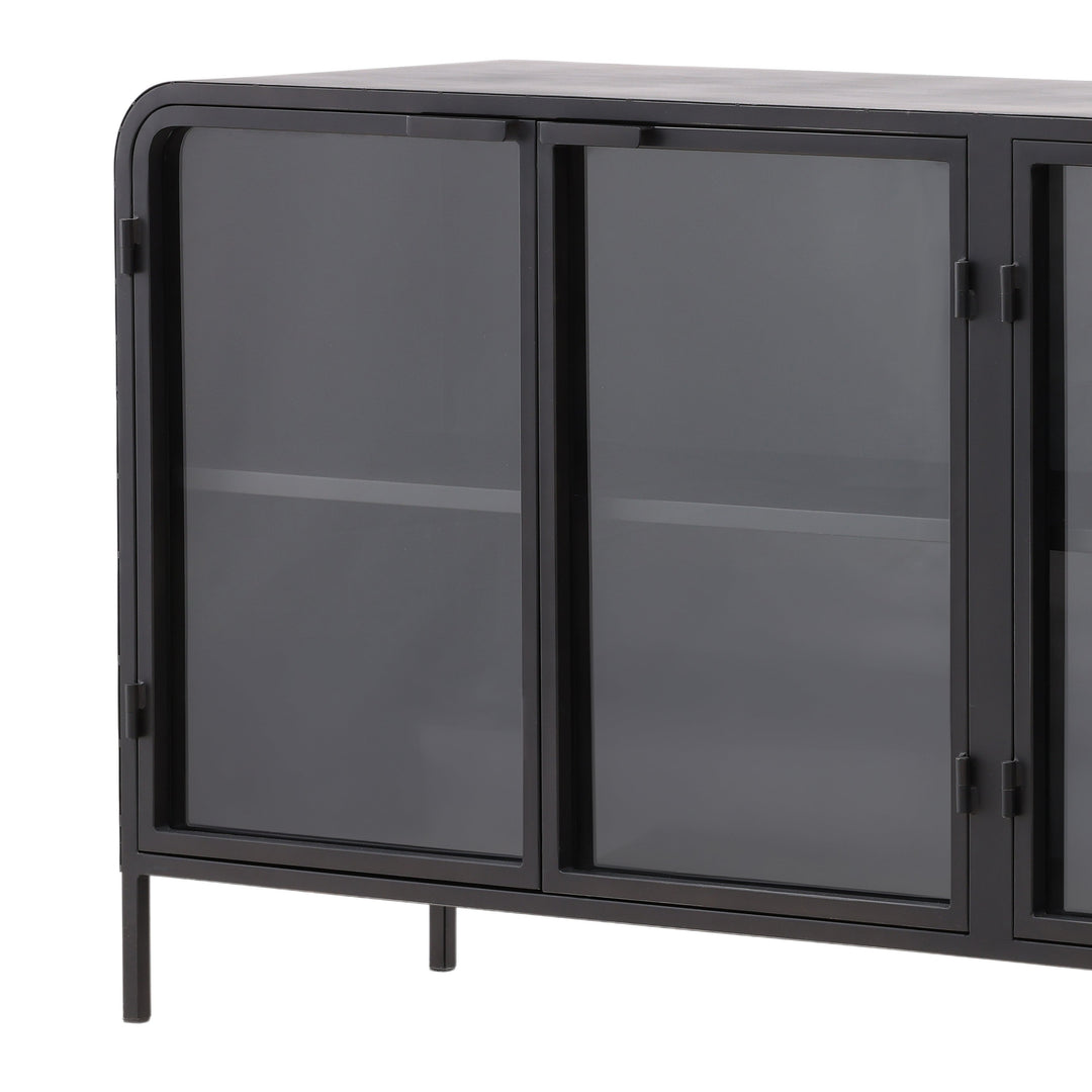 Modern Ebony Essence Floating Shelf Unit