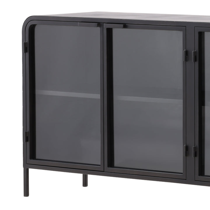 Modern Ebony Essence Floating Shelf Unit
