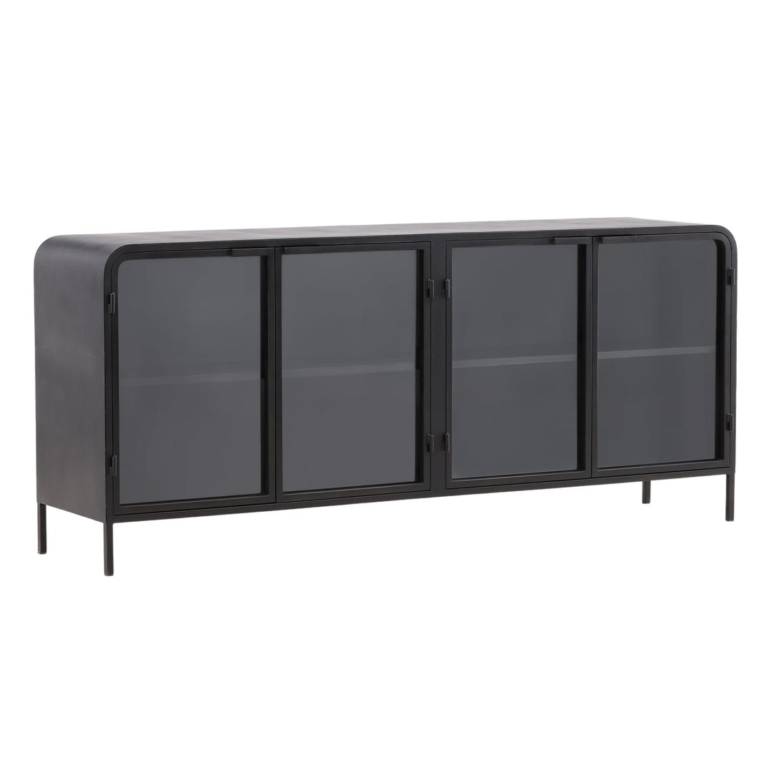 Modern Ebony Essence Floating Shelf Unit