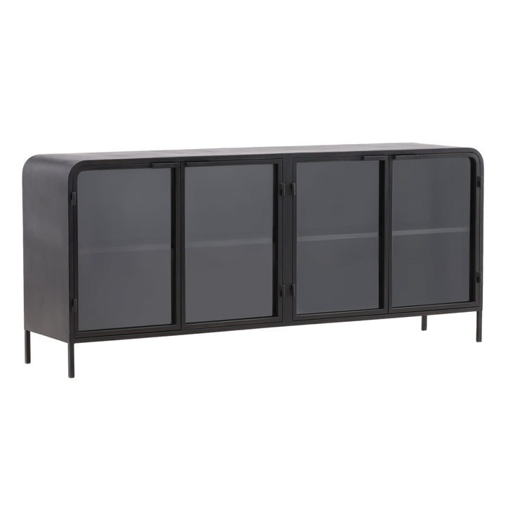 Modern Ebony Essence Floating Shelf Unit