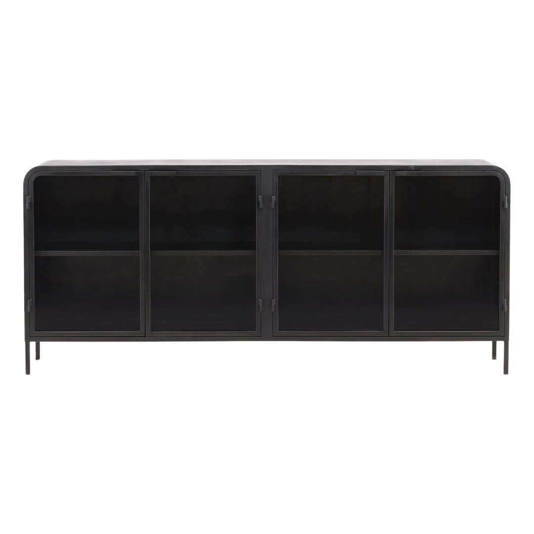 Modern Ebony Essence Floating Shelf Unit
