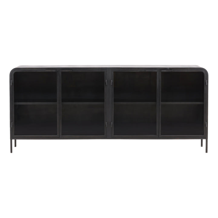 Modern Ebony Essence Floating Shelf Unit