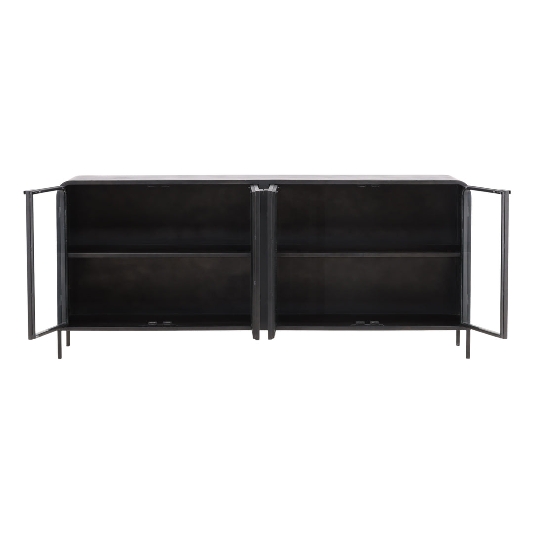 Modern Ebony Essence Floating Shelf Unit