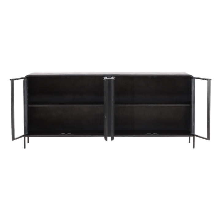 Modern Ebony Essence Floating Shelf Unit