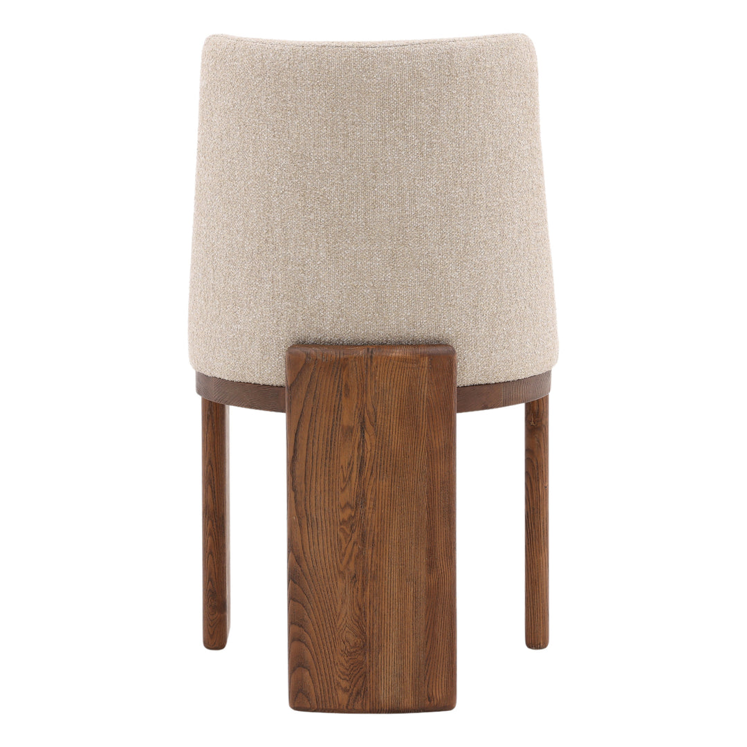 Elegant Woven Bistro Seat in Warm Sand Hue