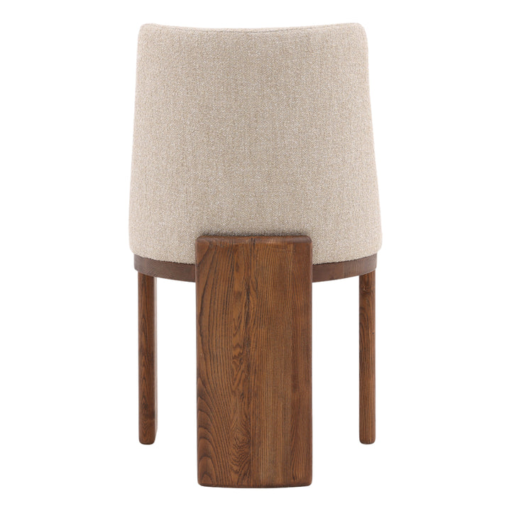 Elegant Woven Bistro Seat in Warm Sand Hue