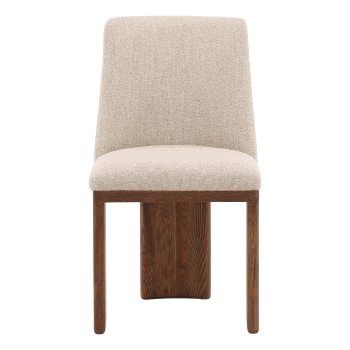 Elegant Woven Bistro Seat in Warm Sand Hue