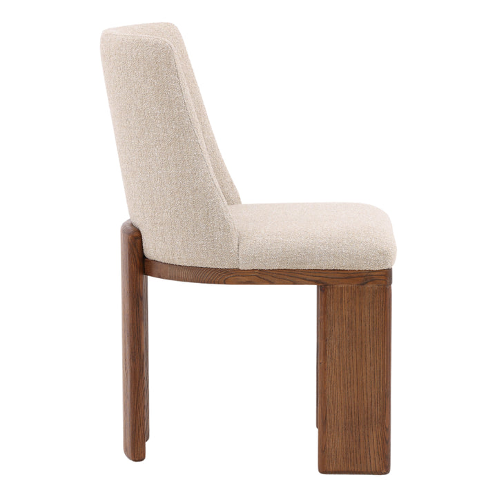 Elegant Woven Bistro Seat in Warm Sand Hue