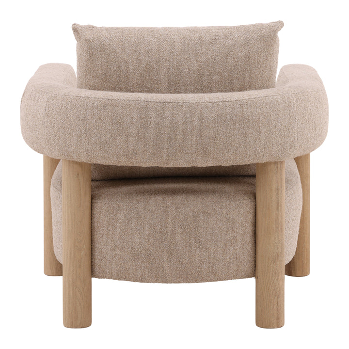 Vogue Whimsical Lounge Chair in Soft Beige
