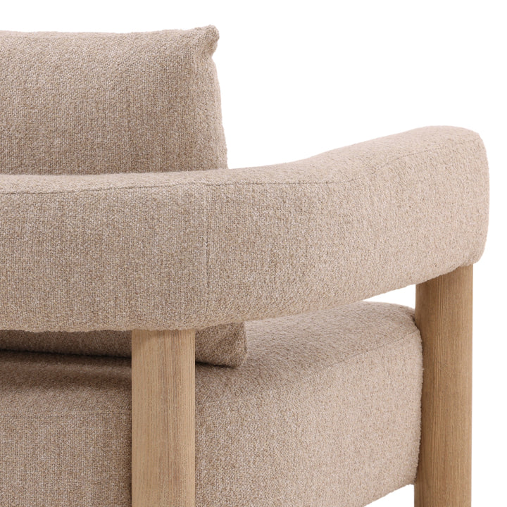 Vogue Whimsical Lounge Chair in Soft Beige