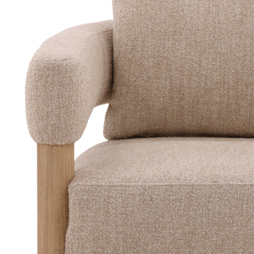 Vogue Whimsical Lounge Chair in Soft Beige