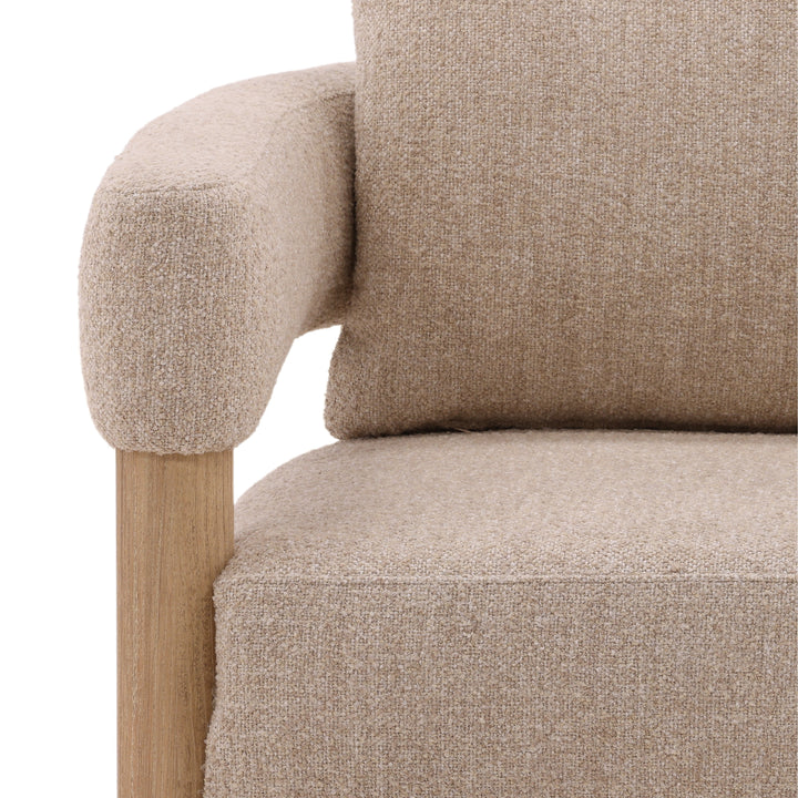 Vogue Whimsical Lounge Chair in Soft Beige