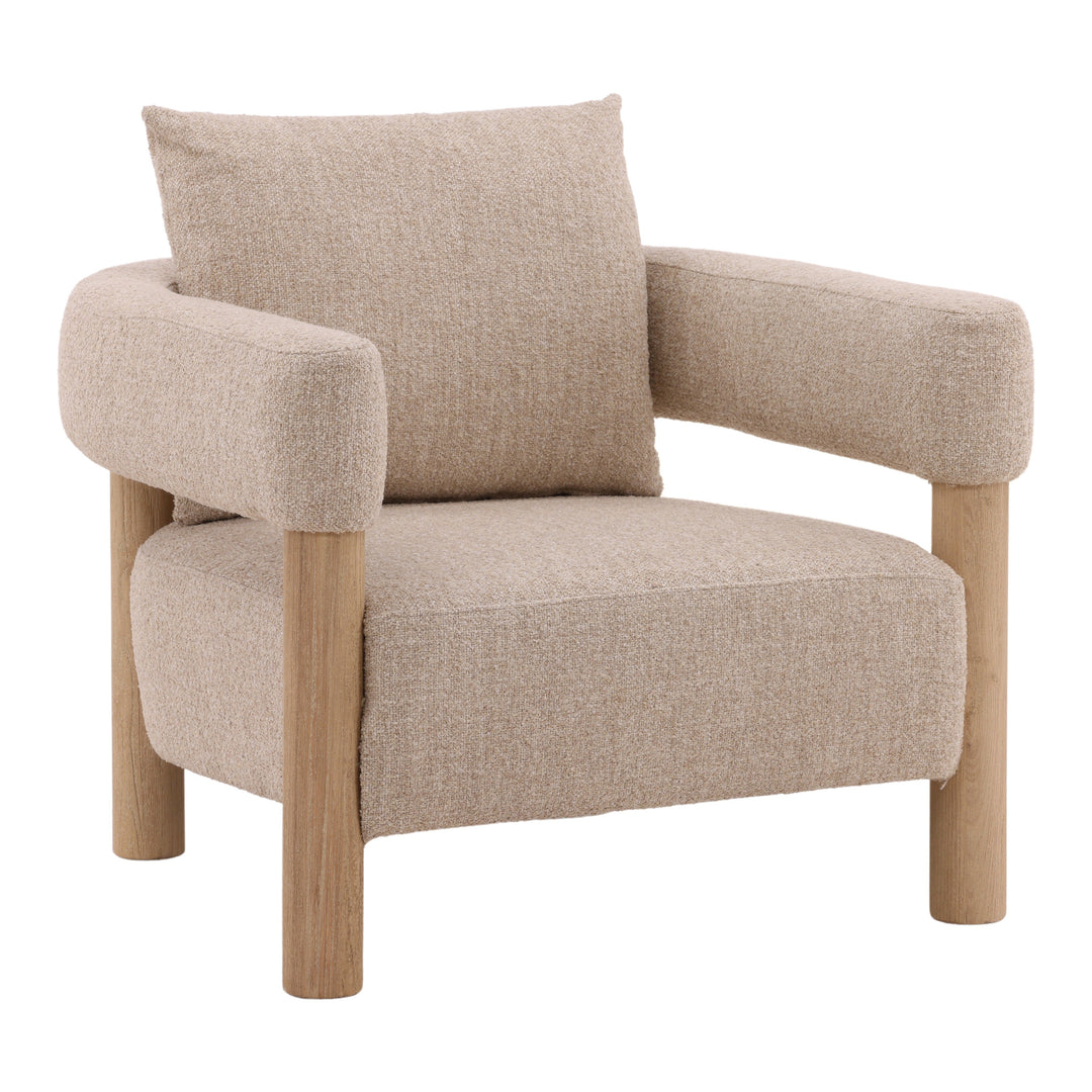 Vogue Whimsical Lounge Chair in Soft Beige