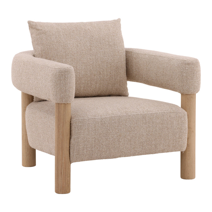 Vogue Whimsical Lounge Chair in Soft Beige