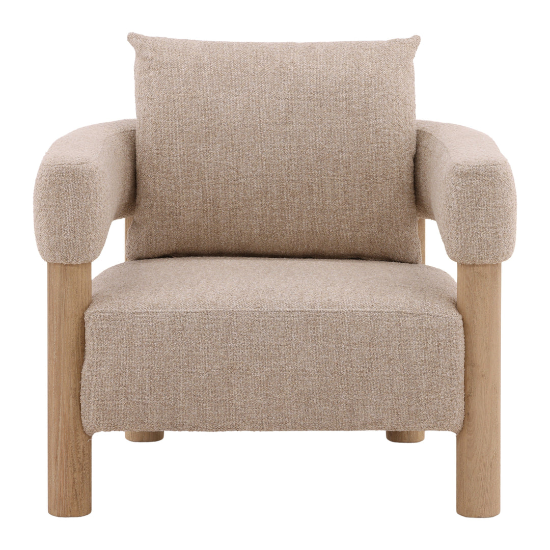 Vogue Whimsical Lounge Chair in Soft Beige