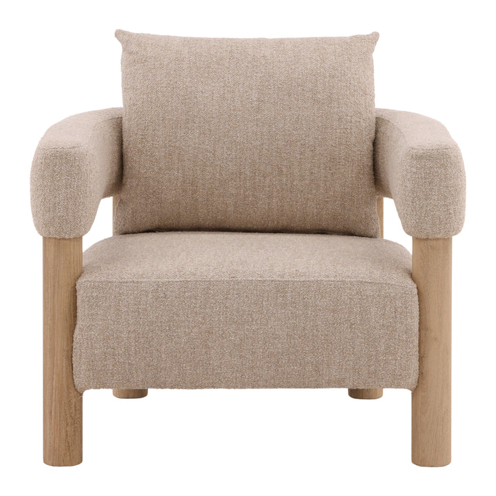 Vogue Whimsical Lounge Chair in Soft Beige