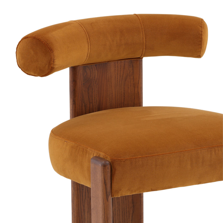 Vogue Vintage Velvet Diner Seat