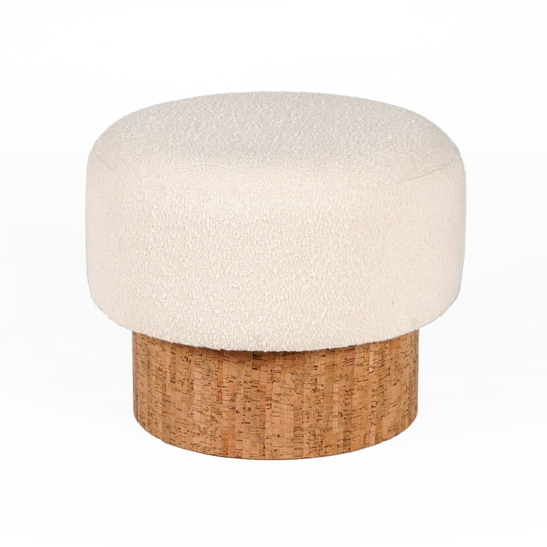 Modern Essence Swivel Stool in Rich Cream