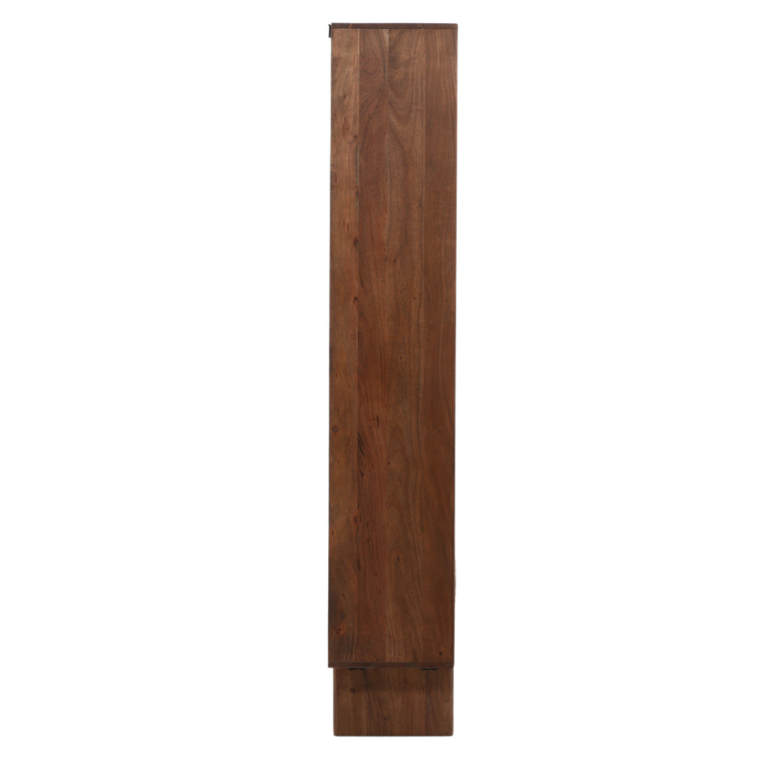 Walnut Wondershelf: Versatile Wooden Bookcase