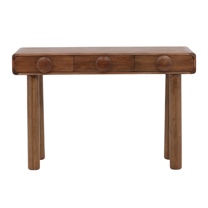 Elegant Nutwood Brown Workstation