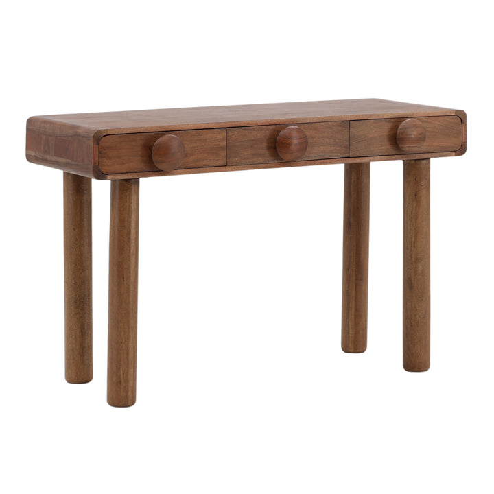 Elegant Nutwood Brown Workstation