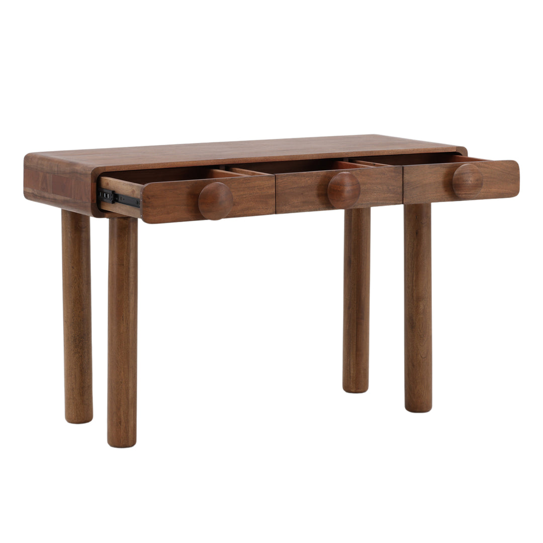 Elegant Nutwood Brown Workstation