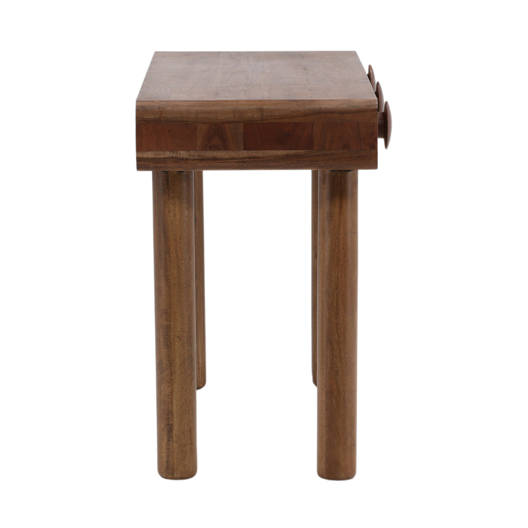 Elegant Nutwood Brown Workstation