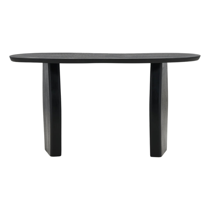 Ebony Elegance: Modern Black Console Table