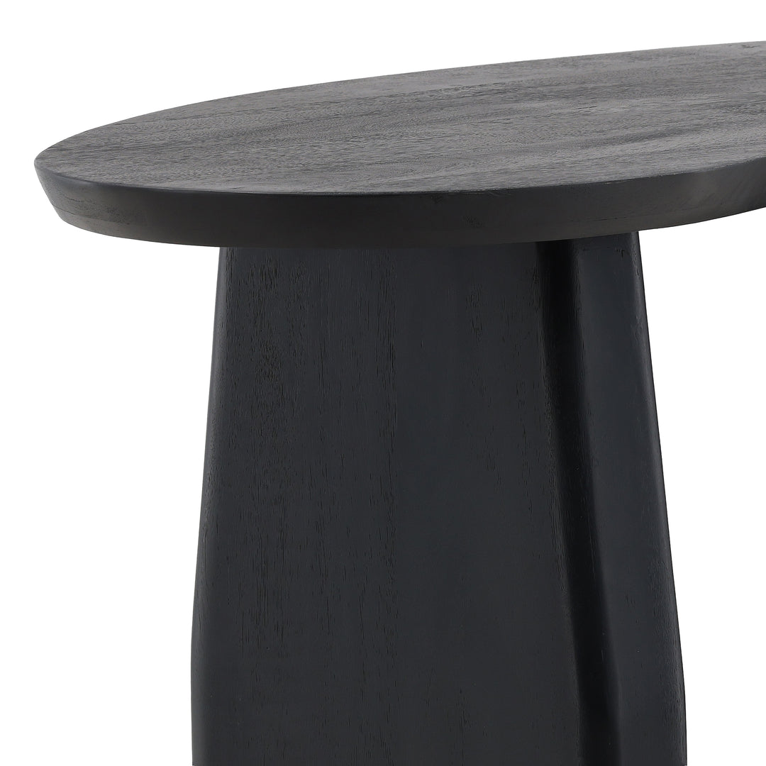 Ebony Elegance: Modern Black Console Table