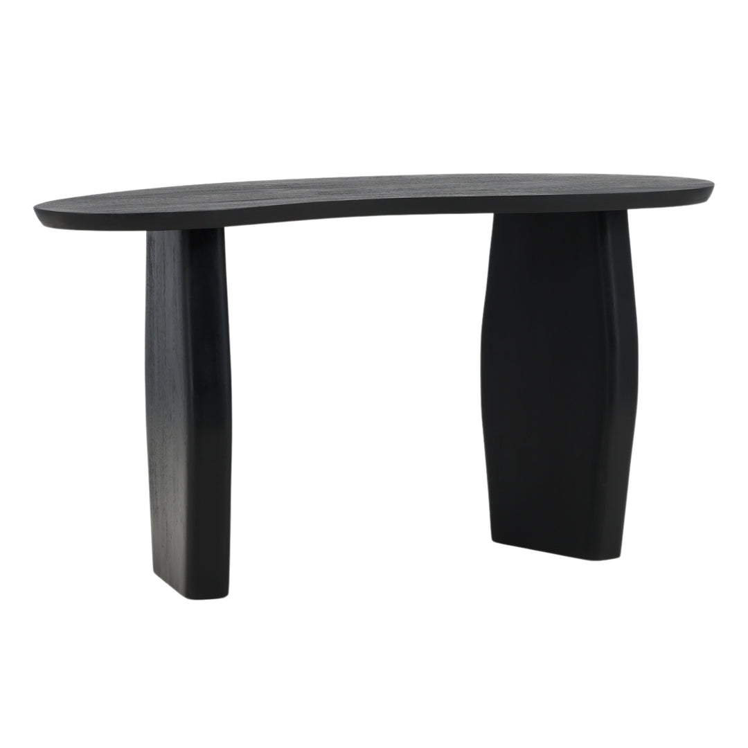Ebony Elegance: Modern Black Console Table