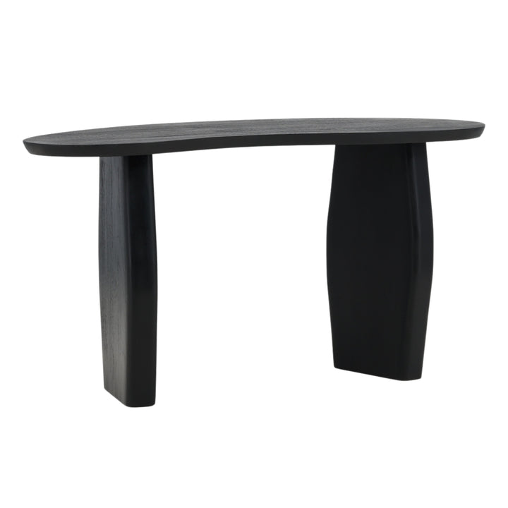 Ebony Elegance: Modern Black Console Table