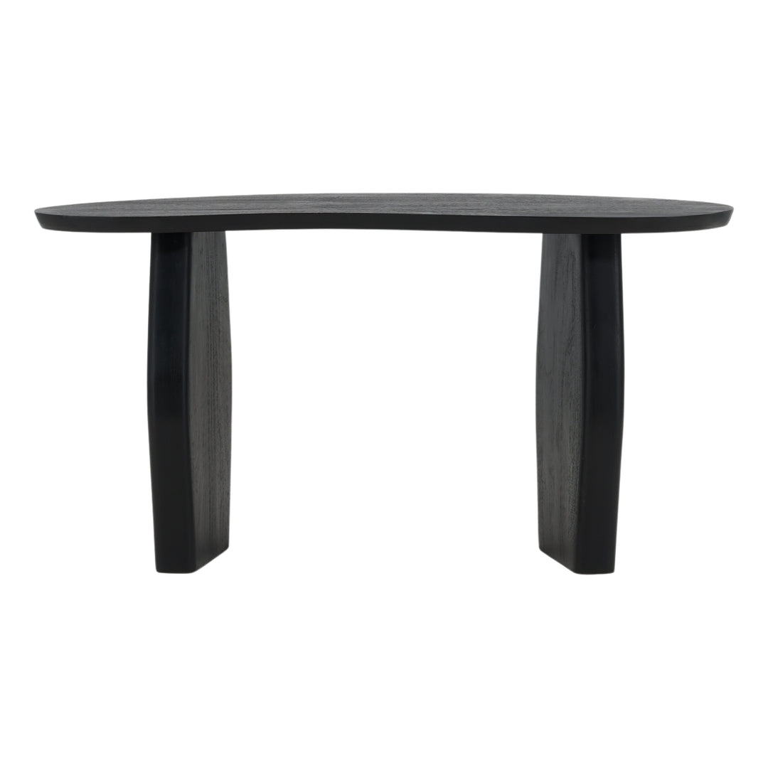 Ebony Elegance: Modern Black Console Table