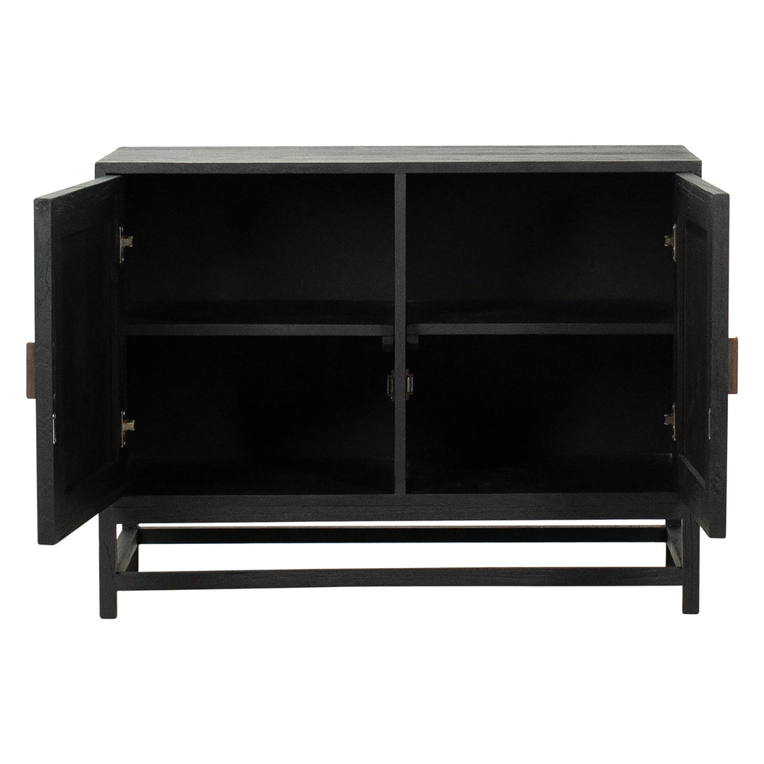 Sleek Urban Storage Solution - Compact Black Sideboard